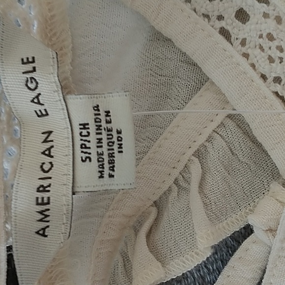 American Eagle Outfitters Bohemian Embroidered Top Blouse S - Picture 8 of 13